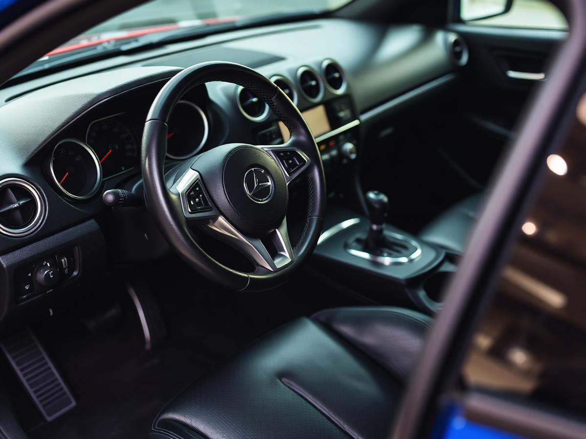 Detailed car interior