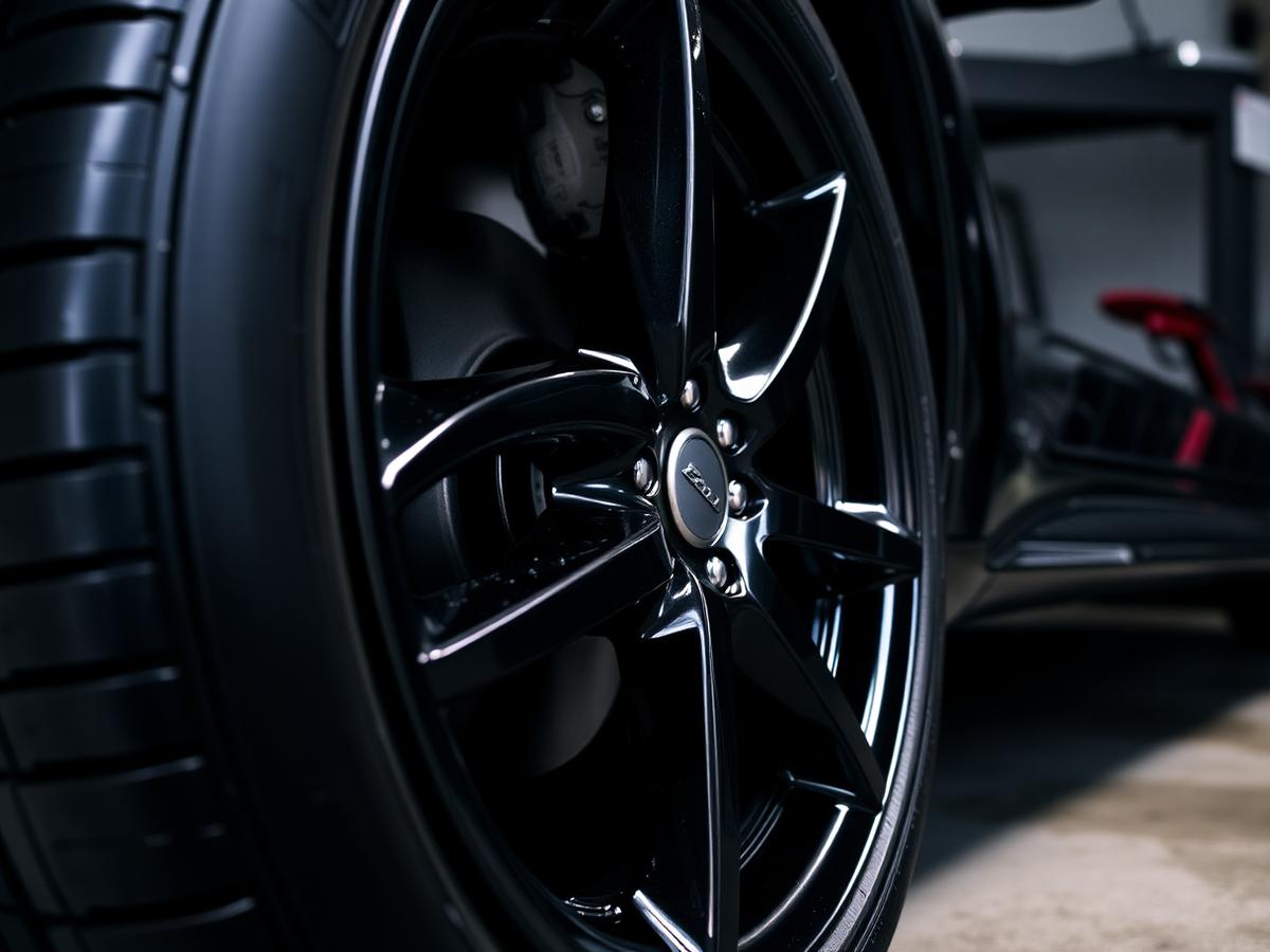 Detailed wheel and tire